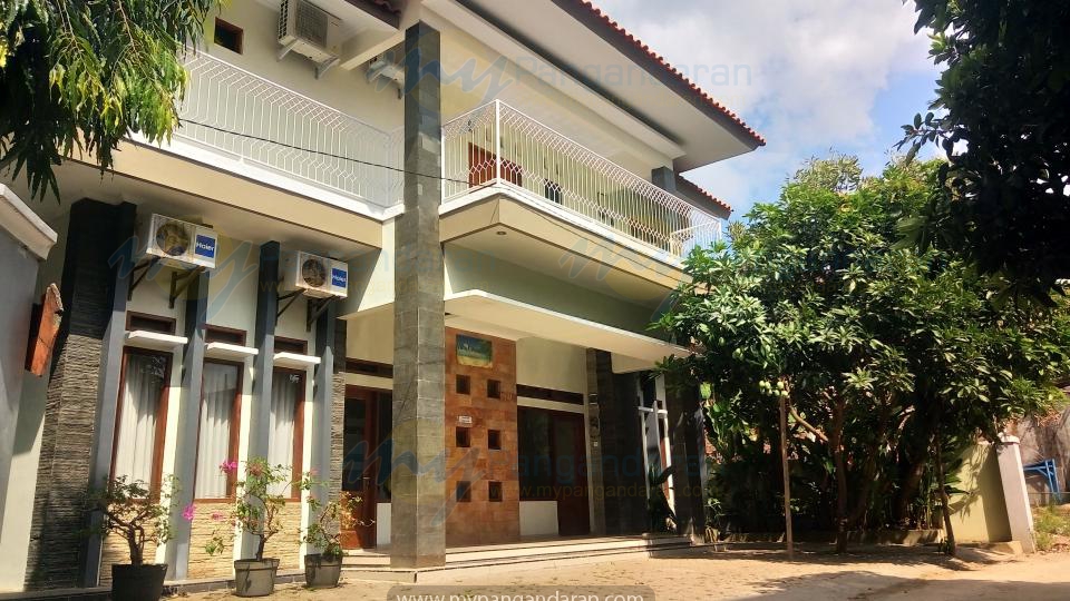 Tampilan Depan Villa Citumang 3 Pangandaran di lantai 2 dan lantai 1 nya Villa Citumang 2 Pangandaran